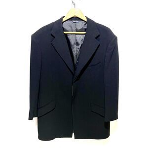 Ralph Lauren Wool sport coat USA made black covered buttons men's 46 R